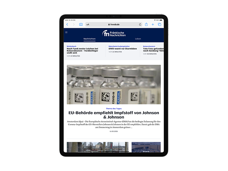 E-Paper-Abo Fränkische Nachrichten